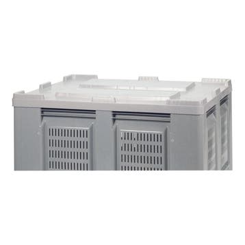 Kunststof Grijze Oplegdeksel Palletbox 1200 x 1000 mm, Doe-het-zelf en Verbouw, Hout en Planken, Verzenden, Nieuw