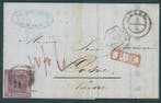 Baden 1851 - Enkelvoudige frankatuur 9 Kr. roze,, Gestempeld
