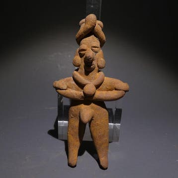 Colima, Westkust van Mexico Terracotta Figuur. 9,5 cm hoog., Verzamelen