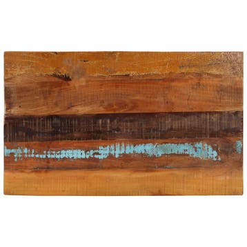 vidaXL Tafelblad rechthoekig 25-27 mm 60x100cm massief, Verzenden, Nieuw