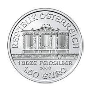 Wiener Philharmoniker 1 oz 2008, Postzegels en Munten, Verzenden, Oostenrijk, Losse munt, Zilver