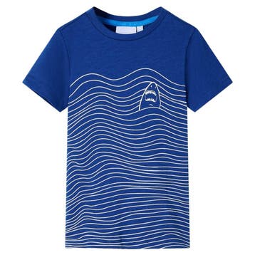 vidaXL KidsT-shirt Dark Blue 92 Blue 128, Verzenden, Nieuw
