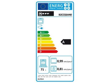 NEFF B2CCG6AN0 - inbouwoven - CircoTherm© - 71 l - 594 mm, Verzenden, Zo goed als nieuw