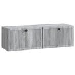 vidaXL Wandbeugel TV-kast Grijs sonoma 98 x 31 x 30 cm, Huis en Inrichting, Minder dan 50 cm, Verzenden, Nieuw, Minder dan 100 cm