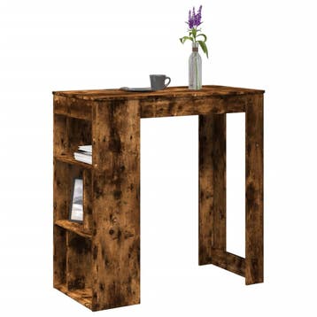 vidaXL Bartafel met rekken 102x50x103,5 cm bewerkt hout, Huis en Inrichting, Verzenden, Nieuw