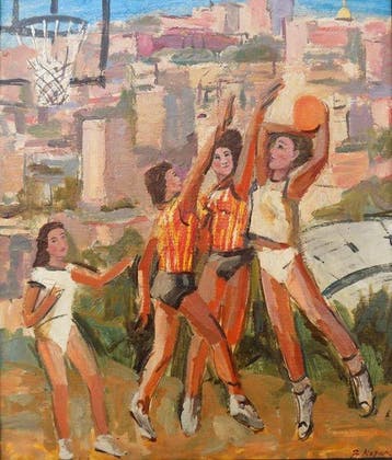 Viktor Georgievich Kozik (1937-?) - Giocatrici di basket -