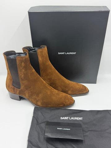 Saint Laurent - Enkellaarsjes - Maat: EU 43, Nieuw