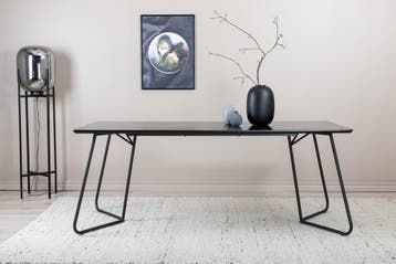 Eettafel  Bokke  190x90 cm  Zwart  Jörn, Verzenden, Nieuw