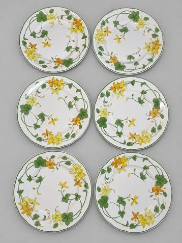 Villeroy & Boch - Eetservies voor 6 - Porselein - Geranium -