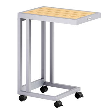 Bijzettafel Natur WPC 65,5x50x40cm (Meubelen, Interieur), Verzenden