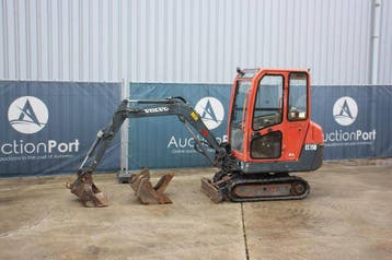 Veiling: Minigraver Volvo EC15B XTV Diesel 11kW 2006, Ophalen, Graafmachine