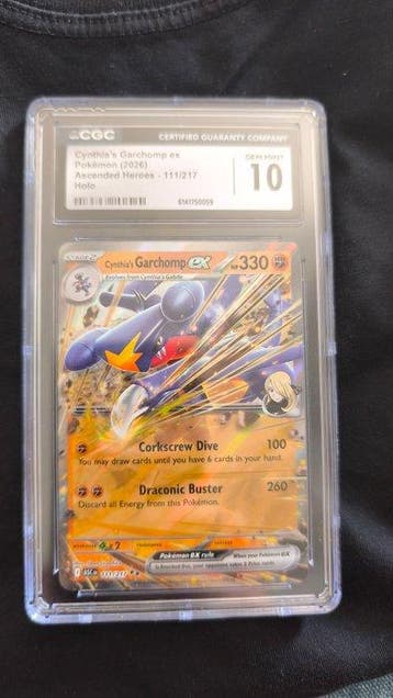 Pokémon - 1 Graded card - Cynthias Garchomp 111/217 Foil,, Nieuw