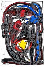 Robert Combas (1957) - Portrait, Antiek en Kunst