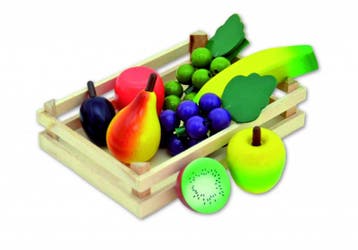 Tanner houten speelgoed fruit in ki van €16,99 voor €8,50, Kinderen en Baby's, Ophalen of Verzenden, Nieuw