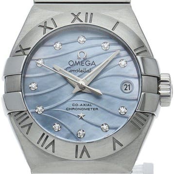 Omega - Constellation Blush Plume Co-Axial 1.1 12P Diamond, Nieuw