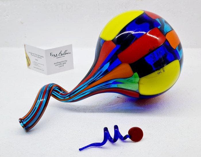 F&M Ballarin - Vaas - Glas, Antiek en Kunst, Antiek | Glas en Kristal