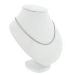 Witgouden visgraat schakelketting, Ophalen of Verzenden, Gebruikt, Overige kleuren, Goud