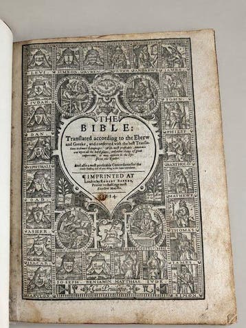 [Geneva Bible] Robert Barker – The Bible [Herbert 330] -