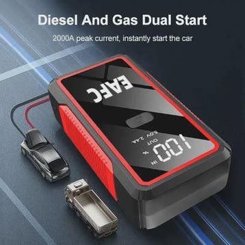 Krachtige 12V Auto Jump Starter & Powerbank - Start Benzine, Verzenden, Nieuw