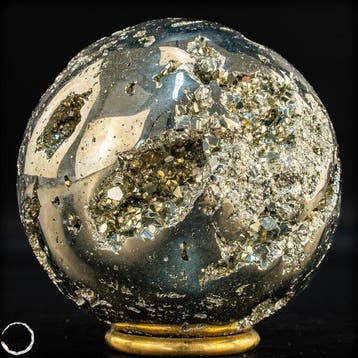 Topkwaliteit natuurlijk gouden pyriet Sphere- 1460.25 g