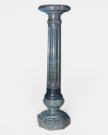 Antiek Kolom - Marmo Verde Serpentino Alpi - 1850-1900