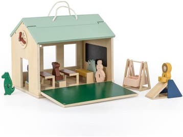 Veiling - Trixie Houten Speelgoed - School - Poppenhuis, Nieuw
