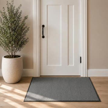 Droogloopmat Twister 80x120cm grijs, Verzenden, Nieuw