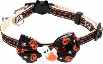 Halloween halsband Ghost voor katten, Verzenden, Nieuw
