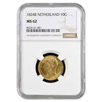 Gouden 10 Gulden Willem I 1824 B, Postzegels en Munten, Munten | Nederland, Verzenden