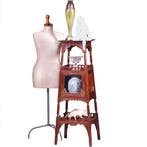 Uitzonderlijke Etagere met vitrinekastje Hollands ca 1890 no, Antiek en Kunst, Ophalen of Verzenden