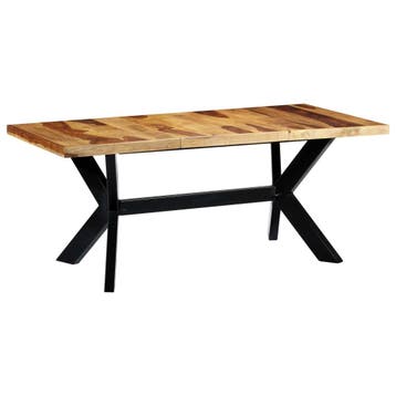 vidaXL Eettafel 180x90x75 cm massief acaciahout, Huis en Inrichting, Tafels | Eettafels, Verzenden, Nieuw