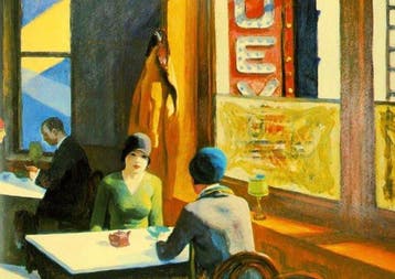 Edward Hopper (1882-1967) - “Chop Suey, 1929”. - 40 x 30 cm.