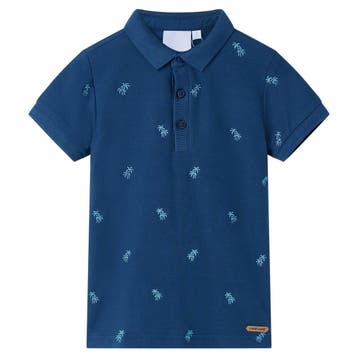 vidaXL Kinderpoloshirt 92 donkerblauw, Verzenden, Nieuw