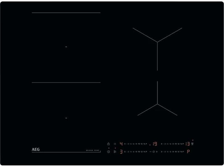 Aeg - Inductie Kookplaat - Zwart, Witgoed en Apparatuur, Kookplaten, Inductie, Nieuw, 4 kookzones, Verzenden