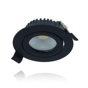 LED inbouwspot Varda Zwart 5W 420lm 60º 2700K IP44 | Dimb.., Ophalen of Verzenden, Nieuw