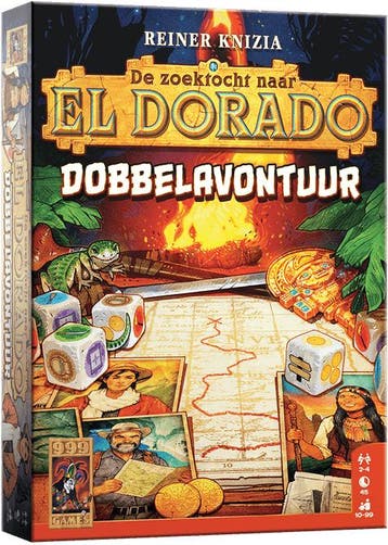 De Zoektocht naar El Dorado - Dobbelavontuur | 999 Games -, Hobby en Vrije tijd, Gezelschapsspellen | Bordspellen, Verzenden, Nieuw
