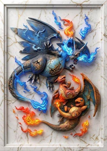 Makayhos - [Canvas L] Charizard Evo – Blaze Sovereign, Nieuw