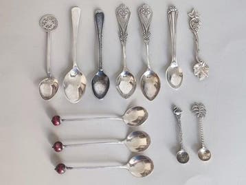Lepel (12) - Zilver, Antiek en Kunst