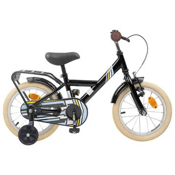 vidaXL Kinderfiets 16 Inch voor 4-6 jaar oud Zwart, Verzenden, Nieuw