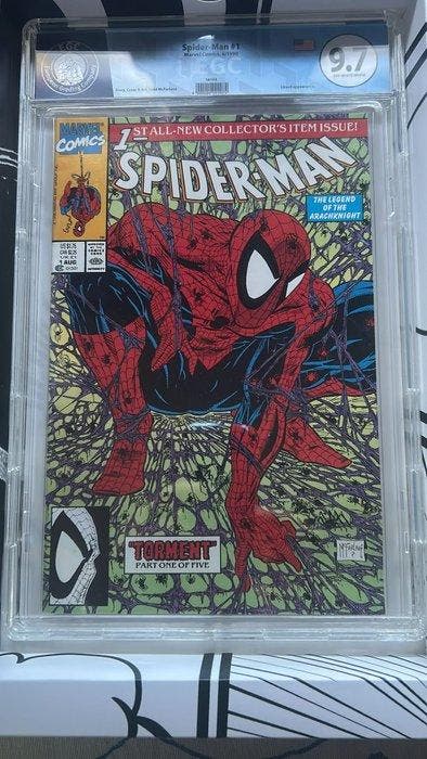 Spider-Man (Vol. 1) #1 - Main Cover - EGC 9.8 - Torment,, Boeken, Strips | Comics
