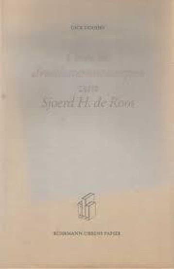 Over de drukletterontwerpen van Sjoerd H. de Roos - Dooyes, Verzenden, Zo goed als nieuw, Dooyes