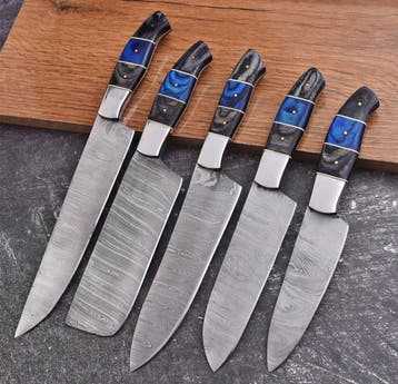 Keukenmes - Chefs knife - Pakka wood en handgemaakt