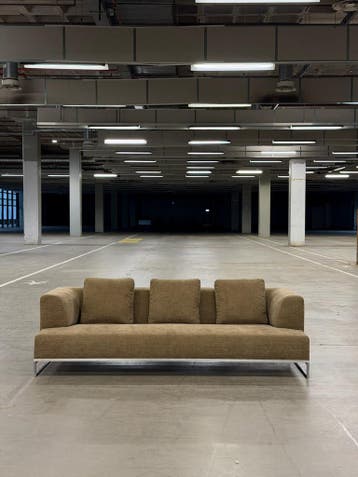 BB Italia Solo Bank | 3-zits | NIEUWSTAAT + Garantie, Stof, Driepersoons, 75 tot 100 cm, Ophalen of Verzenden