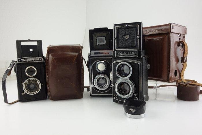 Voigtländer, Zeiss Ikon, Rollei Brilliant TLR / Ikoflex TLR, Audio, Tv en Foto, Fotocamera's Analoog