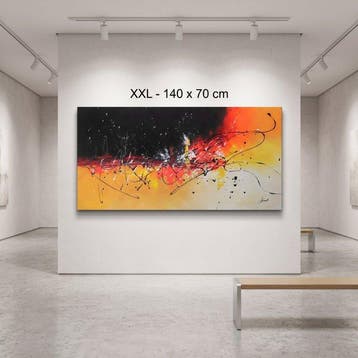 Monika Spiewak - Abstract - Oil Painting Stretched On The