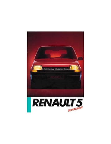 1985 RENAULT 5 BROCHURE ITALIAANS, Nieuw, Renault, Author