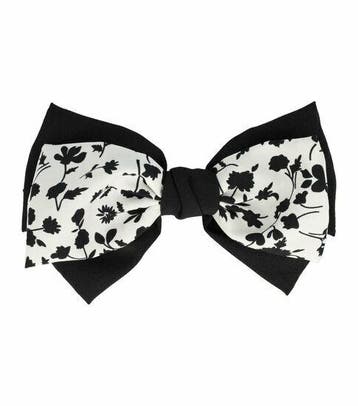 Haarspeld Patentspeld 8cm - Strik 18cm – Bloemenpatroon Stof, Sieraden, Tassen en Uiterlijk, Nieuw