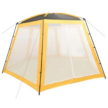 vidaXL Zwembadtent 500x433x250 cm stof geel, Verzenden, Nieuw