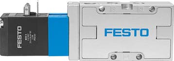 Festo 5/2 Monostabiel Lucht Magneetventiel G1/8 1000L/Min -, Verzenden, Nieuw