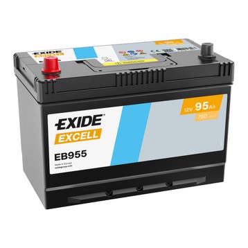 Exide Excell accu | EB955 | 12V 95Ah, Ophalen of Verzenden, Nieuw